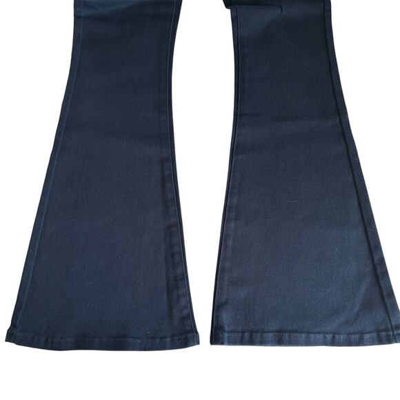 WeWoreWhat True Flare French Navy High Rise Stretchy Denim Jeans Women’s Size 25 - Picture 5 of 9
